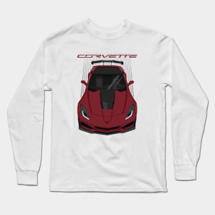 Corvette C7 ZR1 - Long Beach Red Long Sleeve T-Shirt